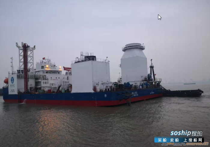 江苏大洋海装600T自升式多功能风电安装平台顺利拖航