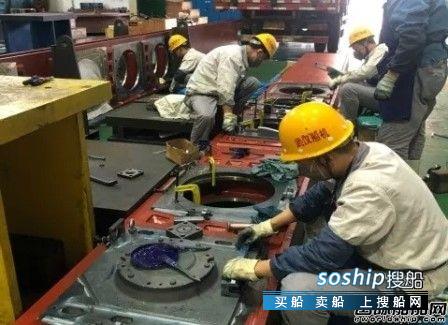 武汉船机华东院勘探平台关键部套升降系统安装架出厂