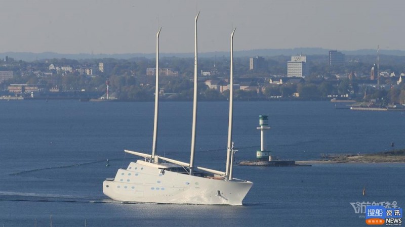 全球最大帆船A海试照片