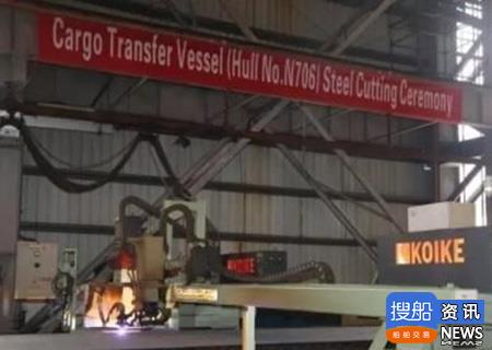 全球首制原油转驳船在广东中远船务开建！