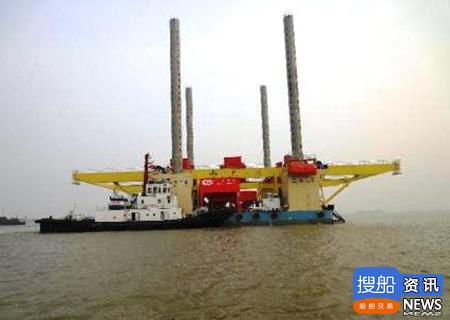 全球首艘碎石桩施工平台启航赴以色列