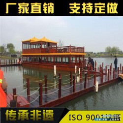 江西宜春木船厂出售大型双层画舫餐饮船