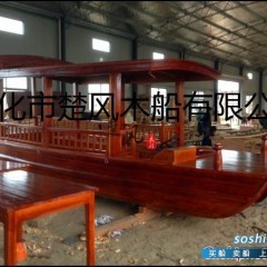 专业画舫木船定制厂家8米高低篷画舫游船