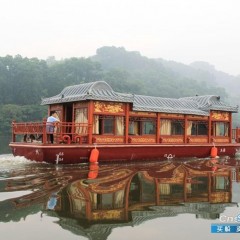 出售浙江山东河北电动木餐饮船