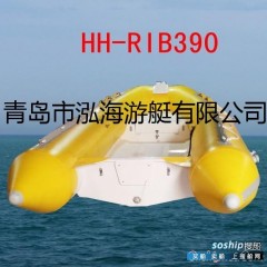 供应冲锋舟橡皮艇HH-RIB390A玻璃钢橡皮艇图1