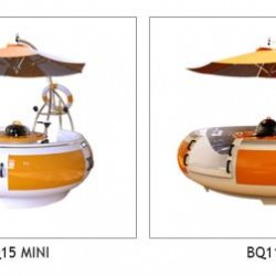 barbecue boat BBQ donut boat