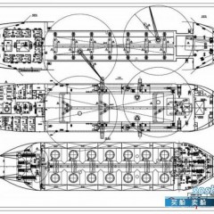 7000M3自航耙吸式挖泥船 总布置图