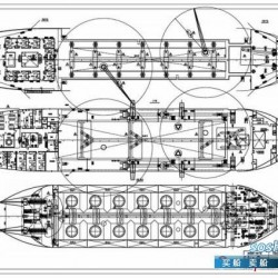 7000M3自航耙吸式挖泥船 总布置图