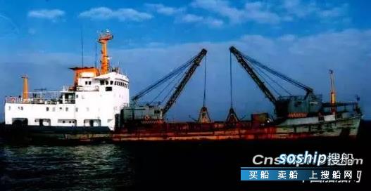 出售4方91年广州造沿海双抓斗式挖泥船