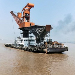 出售沿海过驳浮吊船