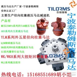 外五星液压马达YLM16-2400D47外花键轴船舶马达