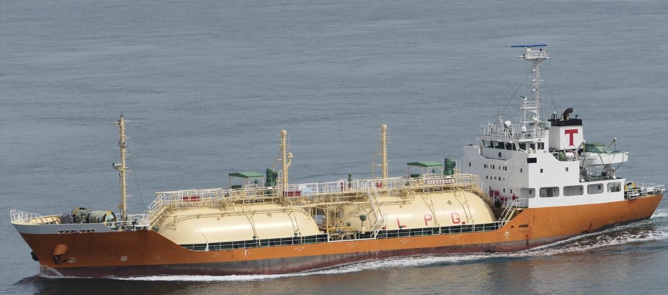 出售：4700DWT LPG 船舶类型：液化气船 建造厂：日本